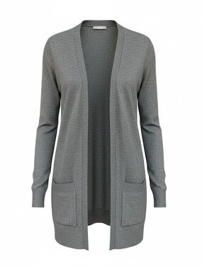 Matty M Open-Front Longline NWT Cardigan Heather Gray Women’s M